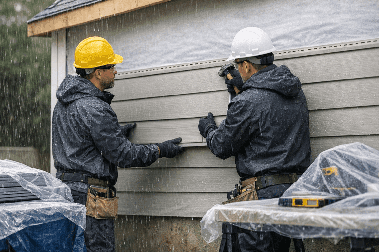 Can You Install Siding in Cold or Rainy Weather?