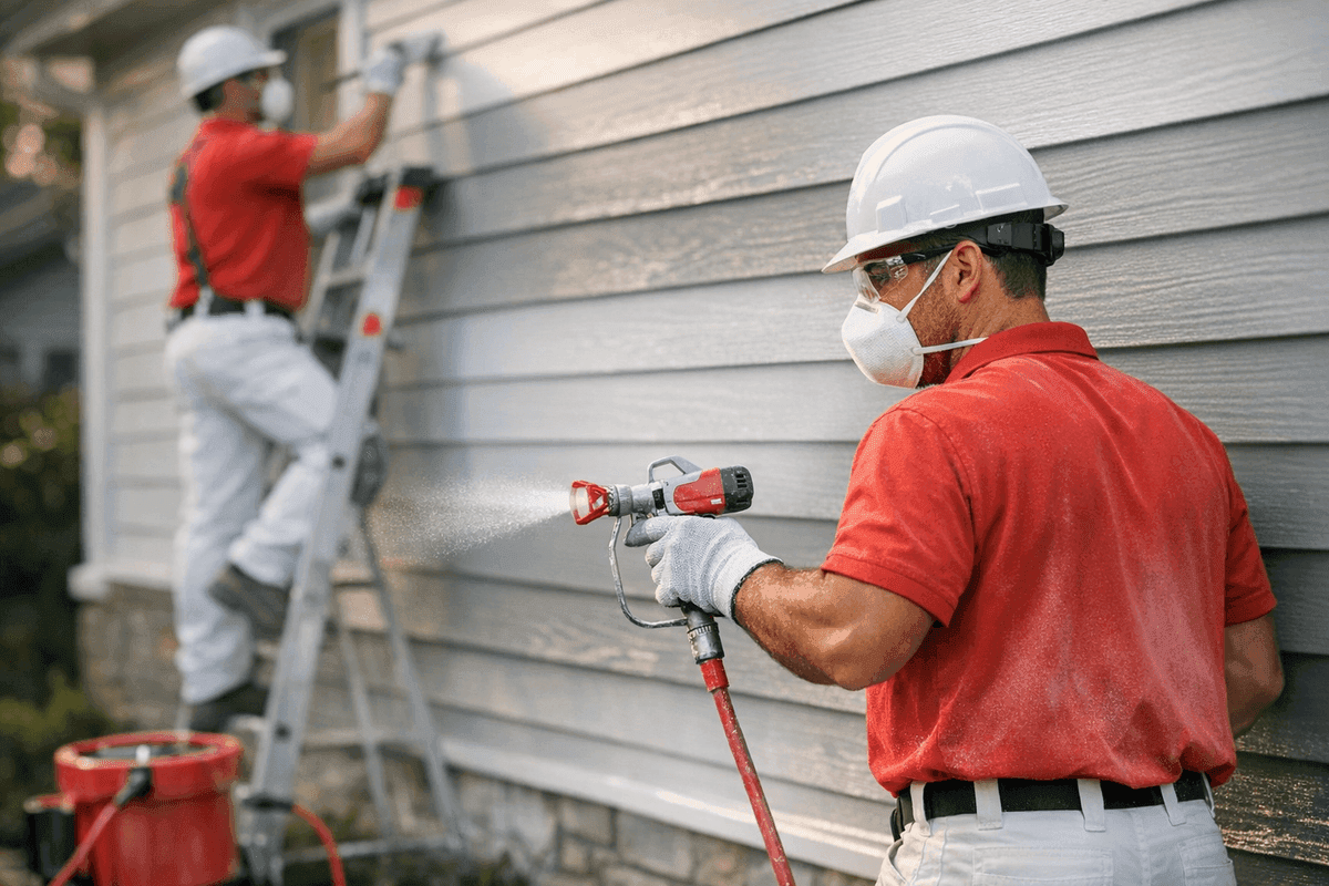 Siding Painting service by Schaefer Exteriors